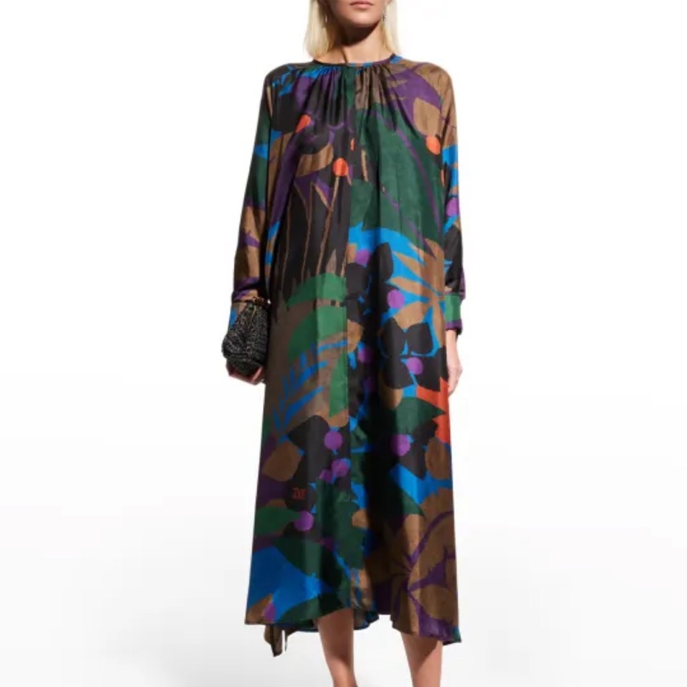 Max Mara Azzuro printed maxi dress